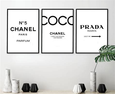 chanel prada wall art|Chanel art.